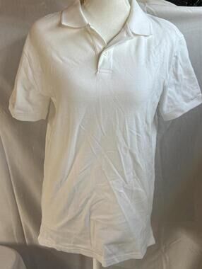 Gap Women's White and Cream Polo-shirt